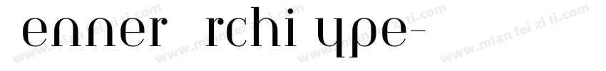 Renner ArchiType字体转换